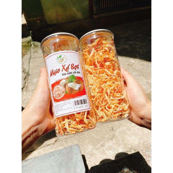 🦑 🦑 MỰC KHÔ XÉ SỢI HẤP DỪA - HŨ PET 250gr - Ăn Là Mê Ngay- Vệ Sinh ATTP