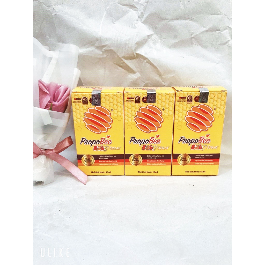 Xịt họng keo ong PROPOBEE BABY, Hỗ trợ giảm ho, viêm họng chuyên biệt dành cho các bé từ 06 tháng tuổi trở lên