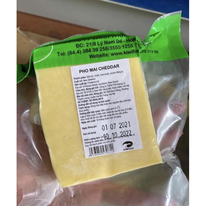 Phô mai miếng Mozzarella Cheddar Kiwifood 200g