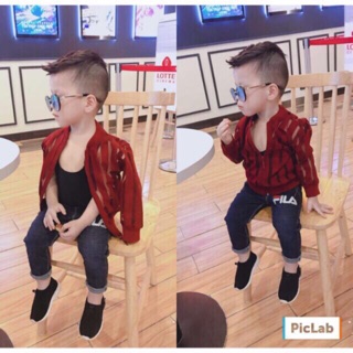Xả lỗ áo khoác bomber bé trai/gái...
