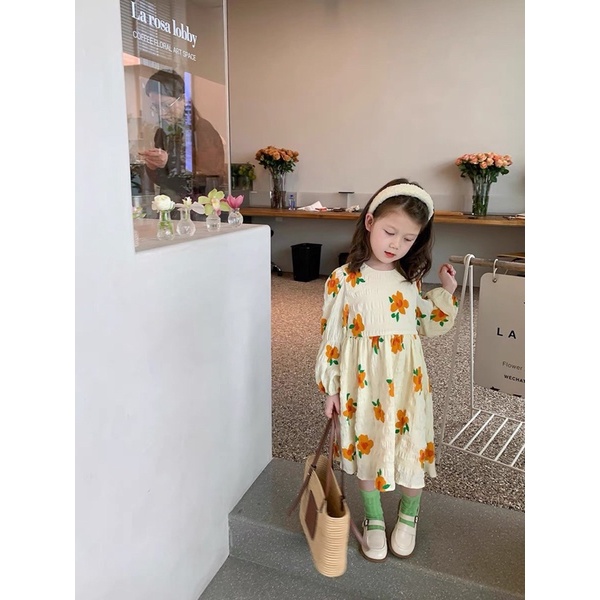 (10-20kg) Váy hoa công chúa siêu xinh cho bé gái
