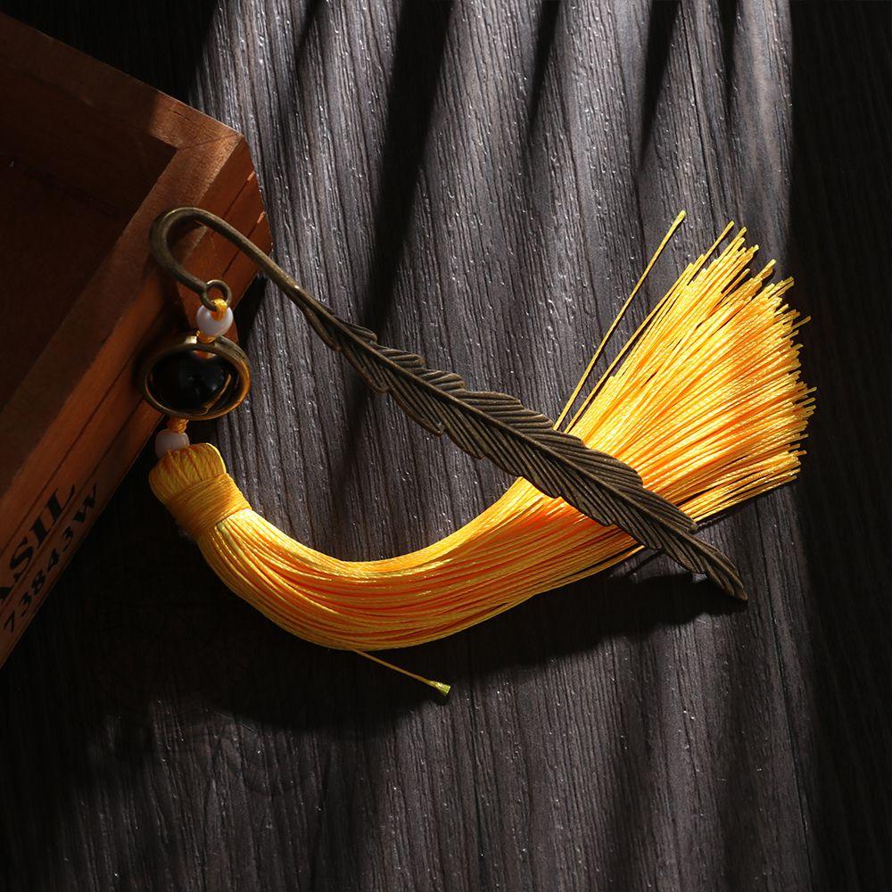 WTTLE 1 Thẻ Đánh Dấu Trang Sách Tua Rua Dài Bằng Kim Loại Phong Cách Retro Mới