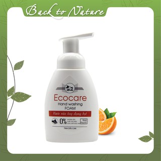 Nước Rửa Tay Bồ Hòn Hữu Cơ ECOCARE 250ml - Sạch khuẩn, chăm sóc da tay, tinh dầu khử mùi
