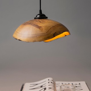 Đèn Treo - Chụp Gỗ Xá Xị Tự Nhiên