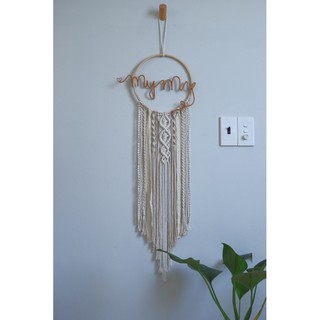 Vòng MACRAME treo tường trang trí GẮN TÊN