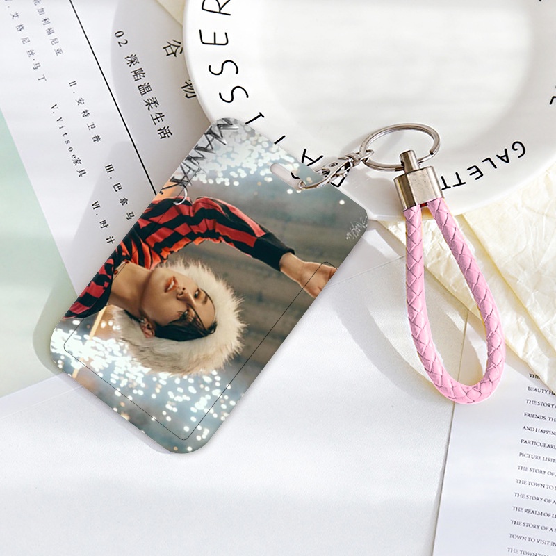 Bao Đựng Thẻ ID/Thẻ ID/Thẻ Xe Buýt Có Nắp Trượt Kiểu KPOP Stray Kids Dễ Thương Cho Học Sinh