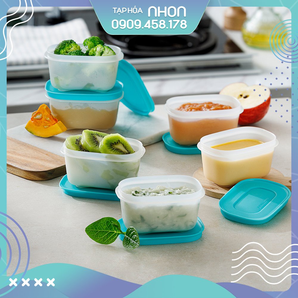 Bộ 6 hộp Tupperware trữ đông Mini Freezermate Gen II 170ML