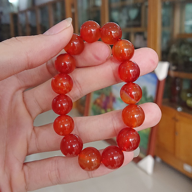 Vòng tay mã não đỏ tự nhiên