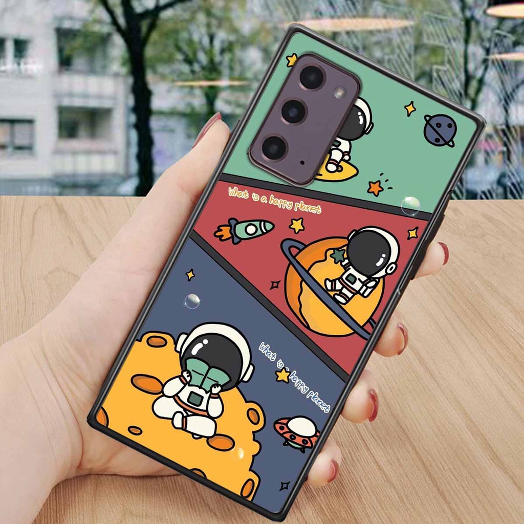 Ốp Samsung Note 20 in hình vũ trụ, phi hành gia bầu trời cute dễ thương