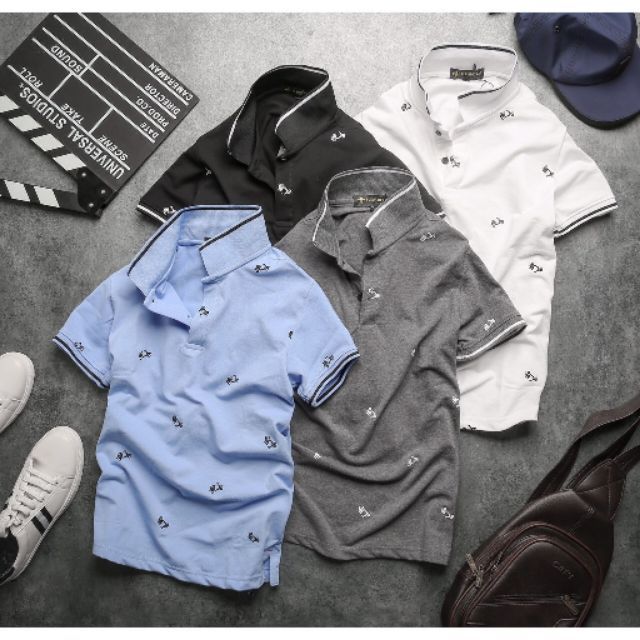 Áo Thun Cá Sấu Nam Họa Tiết Xe - XH042 | BigBuy360 - bigbuy360.vn