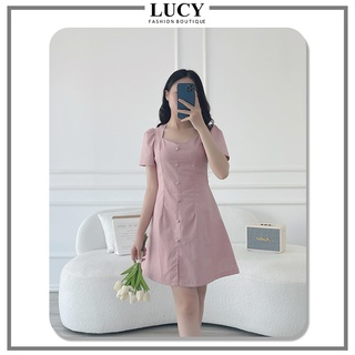 Váy Công Sở V128, Thiết Kế Tiểu Thư Trẻ Trung Tôn Dáng, Vải Xước Lạnh Hàn Quốc Cao Cấp
