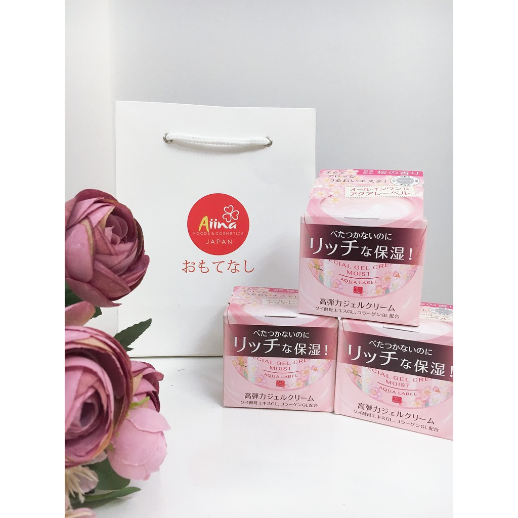Kem dưỡng Shiseido Aqualabel Special Gel Cream ALL IN ONE 90g (phiên bản đặc biệt hoa anh đào)