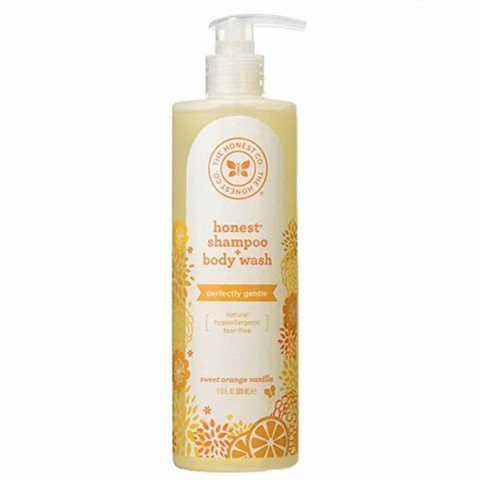 Set 2 chai sữa tắm gội cho bé Honest Shampoo &amp; Body Wash của Mỹ 500ml x 2 chai