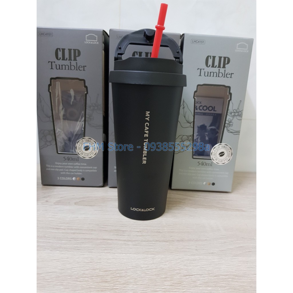 [LOCK&LOCK CHÍNH HÃNG] ỐNG HÚT NHỰA PP CAO CẤP CỦA LY GIỮ NHIỆT CLIP TUMBLER LHC4151 (540ML)