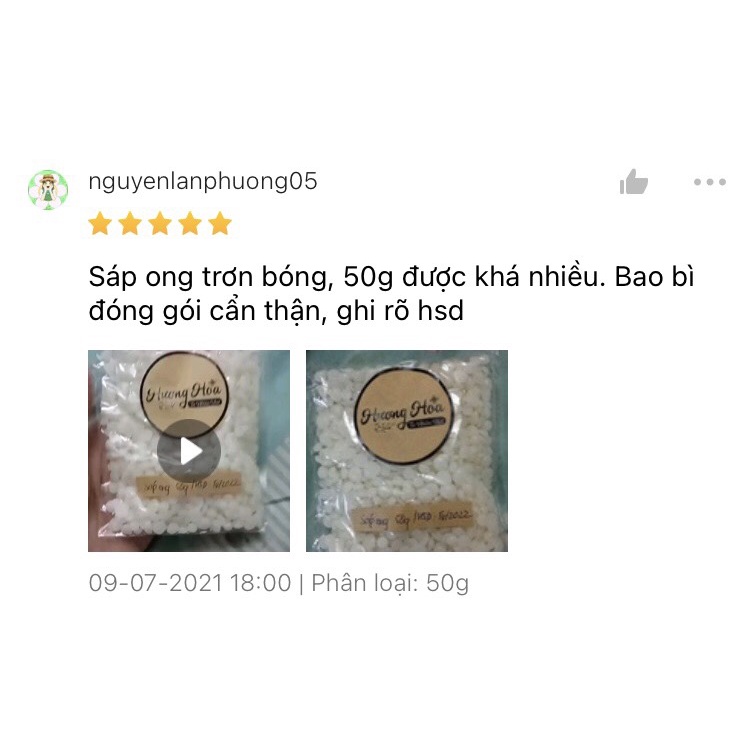 Sáp Ong Trắng, Làm Son Làm Đẹp, Làm Nến - Bee Wax, Mua Số Lượng Giá Giảm