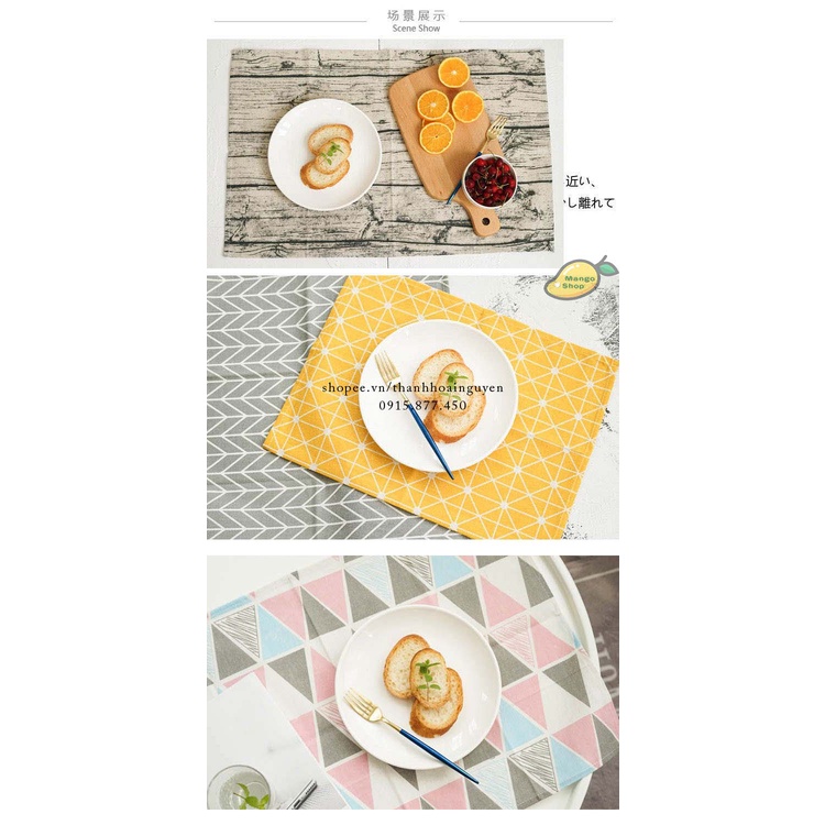 Vải canvas chụp ảnh kẻ caro vintage