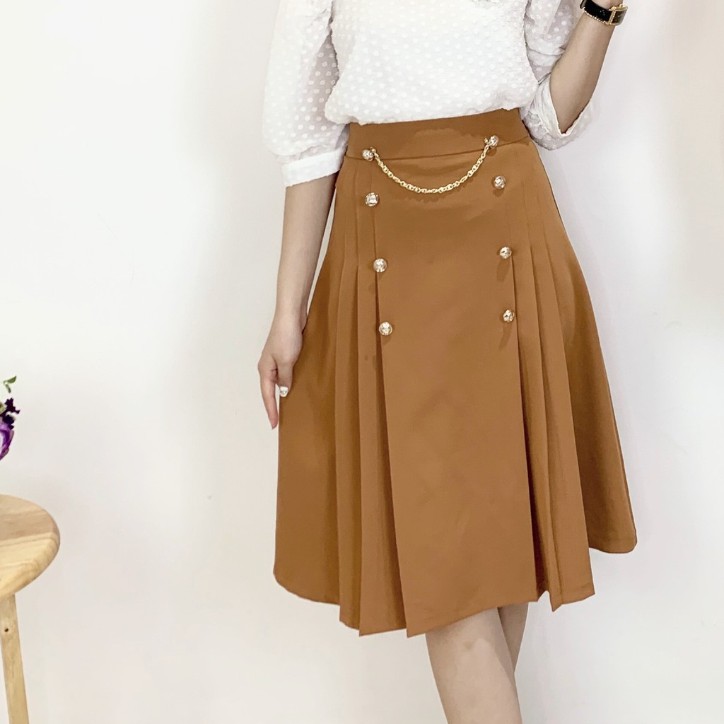 [Mã WASTUP giảm 10% tối đa 30K đơn 99K] Chân váy xếp ly dáng xòe chất liệu Umi cao cấp Emvy - Cv9 | BigBuy360 - bigbuy360.vn