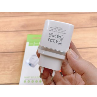 Củ Sạc Nhanh Hoco C12Q💝CAO CẤP💝Cốc Sạc Nhanh 18w Quick Charge 3.0 Siêu Bền, Chống Cháy Nổ - Bảo Hành Chính Hãng 12T