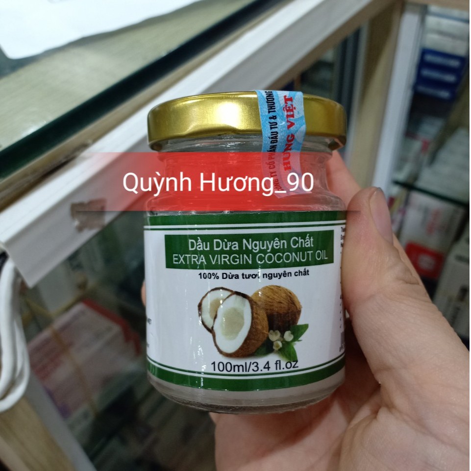 Dầu dừa Nguyên chất Extra Virgin Coconut oil 100ml