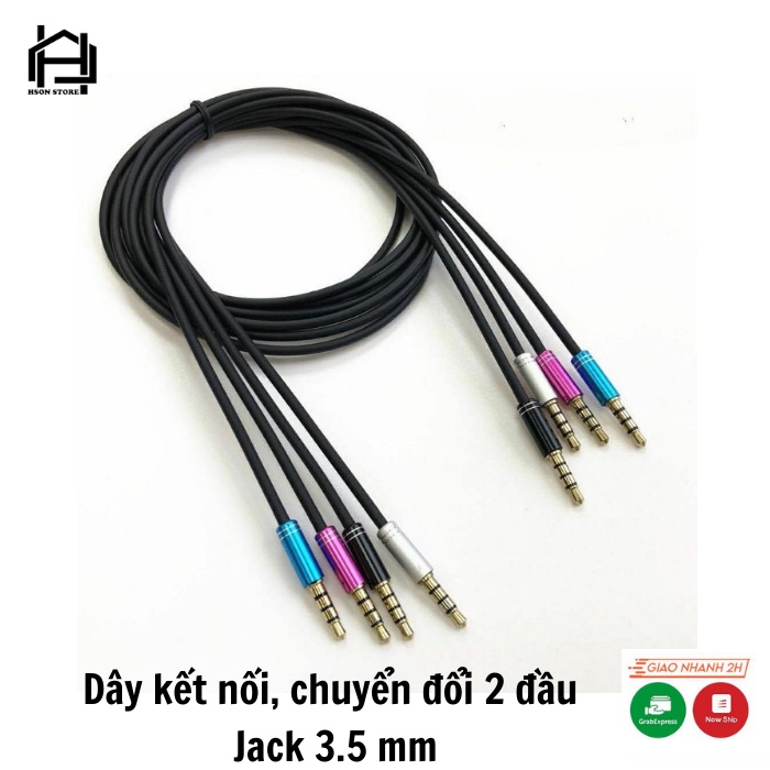 Jack 3.5mm chia tai nghe từ 1 cổng thành 2 cổng 3.5 loại xịn