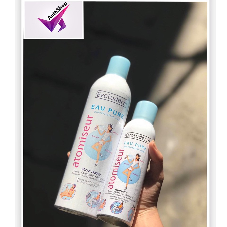Xịt Khoáng Evoluderm Eau Pure (150ml – 400ml)