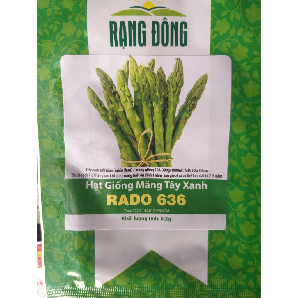 Hạt Giống Măng Tây (0.2g), măng tây xanh