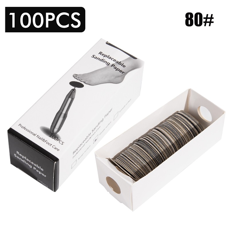 Set 100 Giấy Nhám Tẩy Da Chết Dành Cho Bàn Chân Chạy Điện Tiện Dụng