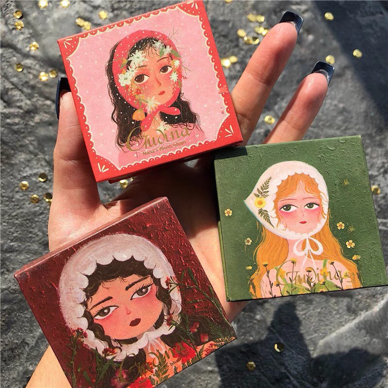 Phấn má hồng JILL LEEN Sweet Party Cheek Blush xinh xắn GUICAMI công chúa Gudina tone hồng cam tự nhiên GCMI13 JILE02
