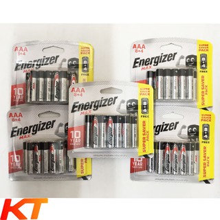 Pin AAA Energizer Alkaline Max chống chảy BP8+4 Pin Tiểu LR03 (vỉ 12 viên)