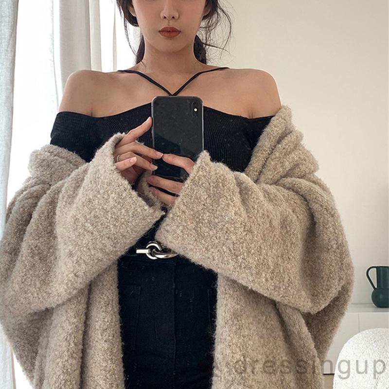 Áo thun tay dài phối trễ vai màu đơn giản thời trang cho nữ