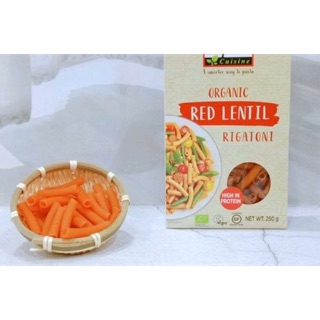 Nui ống đậu lăng đỏ hữu cơ cho bé ăn dặm 50g