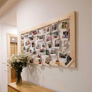 khung gỗ đan dây treo ảnh chất lượng cao trang trí bàn học, decor phòng ngủ giá rẻ
