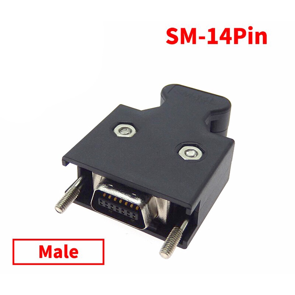 Đầu hàn cáp SCSI SM-14P Servo encoder cho máy công nghiệp. Tạo cáp kết nối encoder từ motor đến Driver Servo