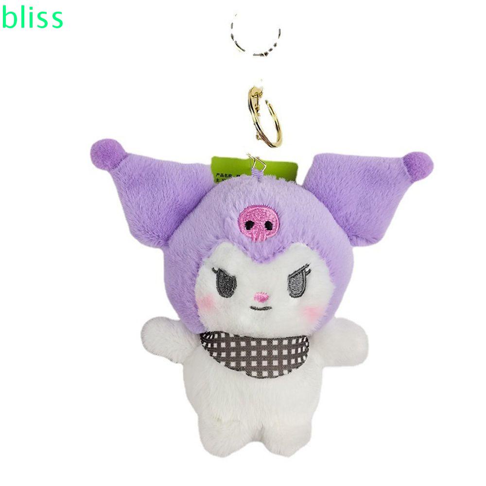 Búp Bê Nhồi Bông Hình Kuromi KT Kích Thước 12cm Trang Trí Balo Cho Bé