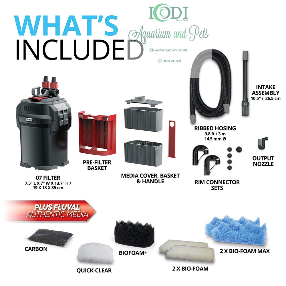 Máy Lọc Bể Cá FLUVAL 107