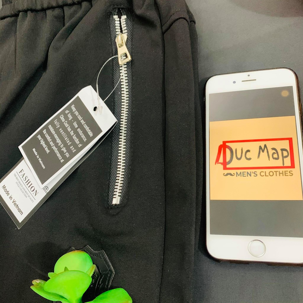 [UMI HÀN] QUẦN JOGGER UMI NAM ĐEN VẢI CO GIÃN SIÊU TỐT KHOÁ KÉO TÚI SÂU | BigBuy360 - bigbuy360.vn