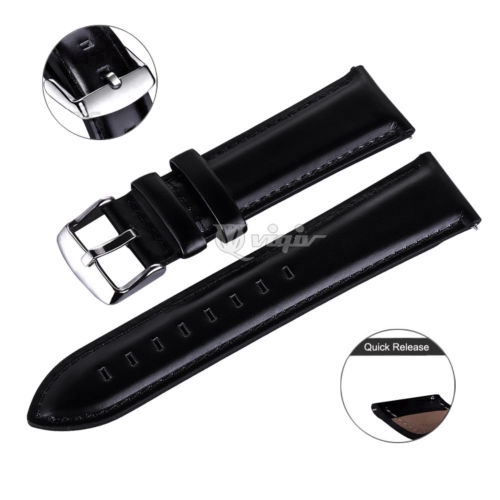 Dây đeo đồng hồ bằng da tháo lắp nhanh kích thước 18 20 22mm