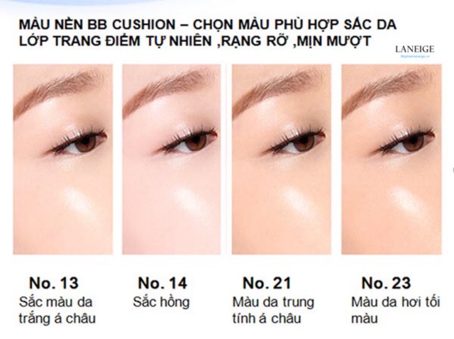 [Cam kết chính hãng] Set 2 lõi Phấn Nước Laneige