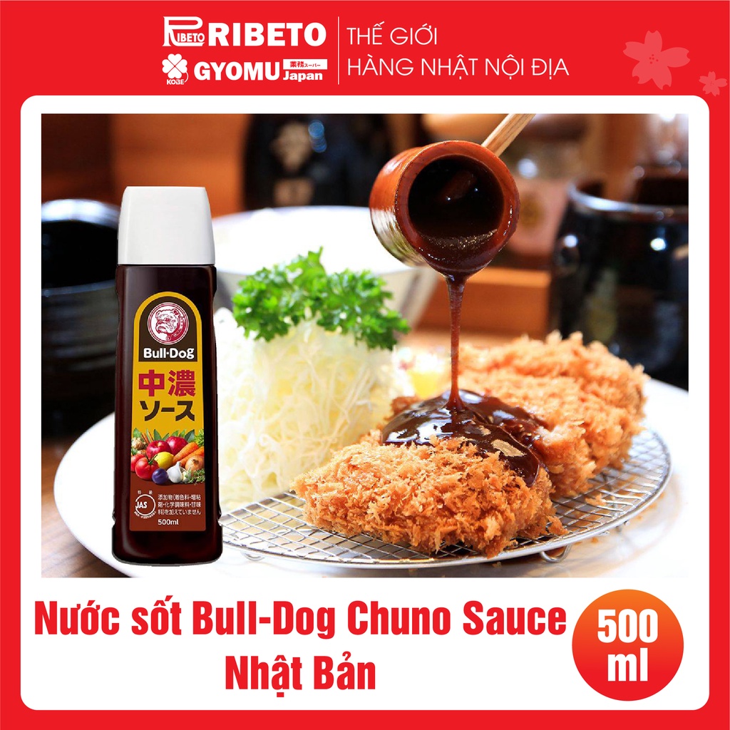 Nước sốt Bull-Dog Chuno Sauce 500ml Nhật Bản