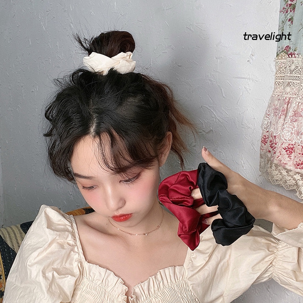 Dây Cột Tóc Vải Co Giãn Phong Cách Pháp Cổ Điển TL19 Dành Cho Nữ