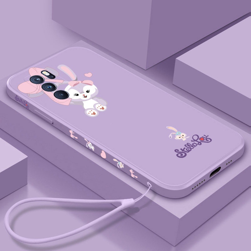 Ốp Điện Thoại TPU Viền Thẳng + Dây Đeo Cho oppo reno 4 reno 5 reno 3 reno 6 4g reno 6 5g reno2f reno 2