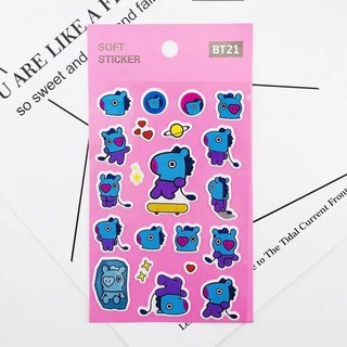 Sticker nổi BT21 mới