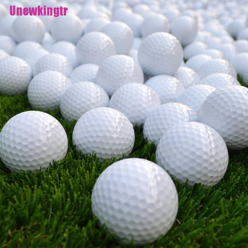 Set 10 Quả Bóng Golf Màu Trắng Chất Liệu Da Pu