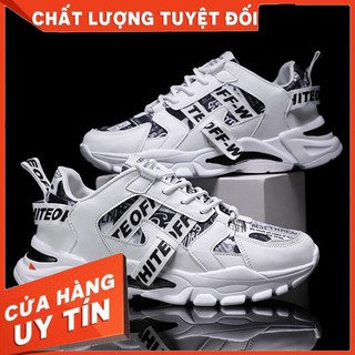 Giày Thể Thao Nam Trắng  WHITE - Phong Cách Cực Ngầu Thời Trang Trẻ Trung Tặng 01 Tất Thời Trang