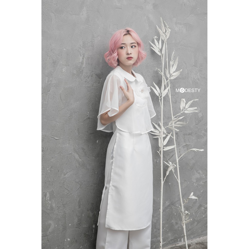 Modesty - Áo dài phủ voan Pancho Aodai