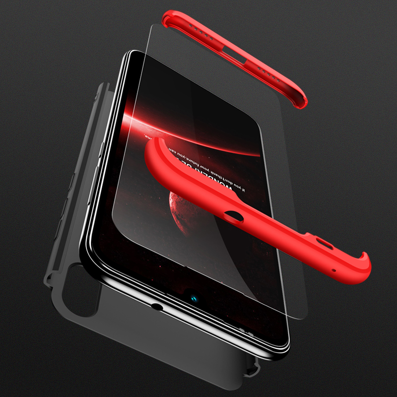 Ốp Lưng Kèm Kính Cường Lực Bảo Vệ Toàn Diện Cho Xiaomi Mi Mix 2 Note 10 Lite Cc9 Pro Play Redmi 10x Pro 4x 5 360