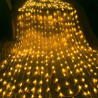 Đèn Rèm Buông LED Hiệu Ứng Thác Đổ, Mưa Rơi Màu Trắng