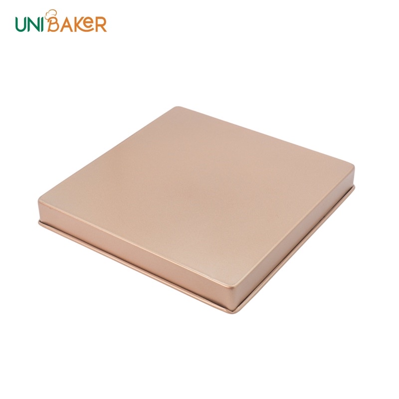 Khay nướng vuông thành thấp cao cấp UNIBAKER