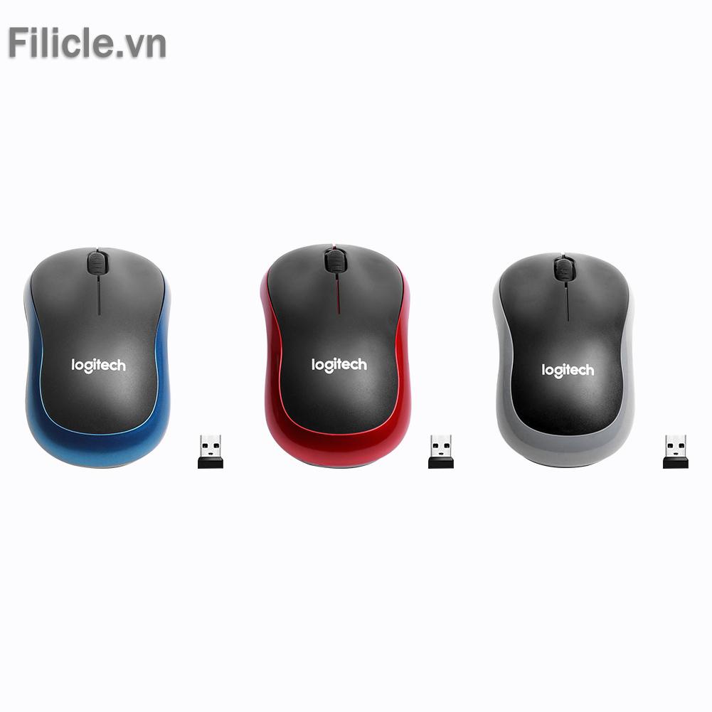 Chuột không dây Logitech M185 2.4 GHz 1000DPI 3 nút bấm