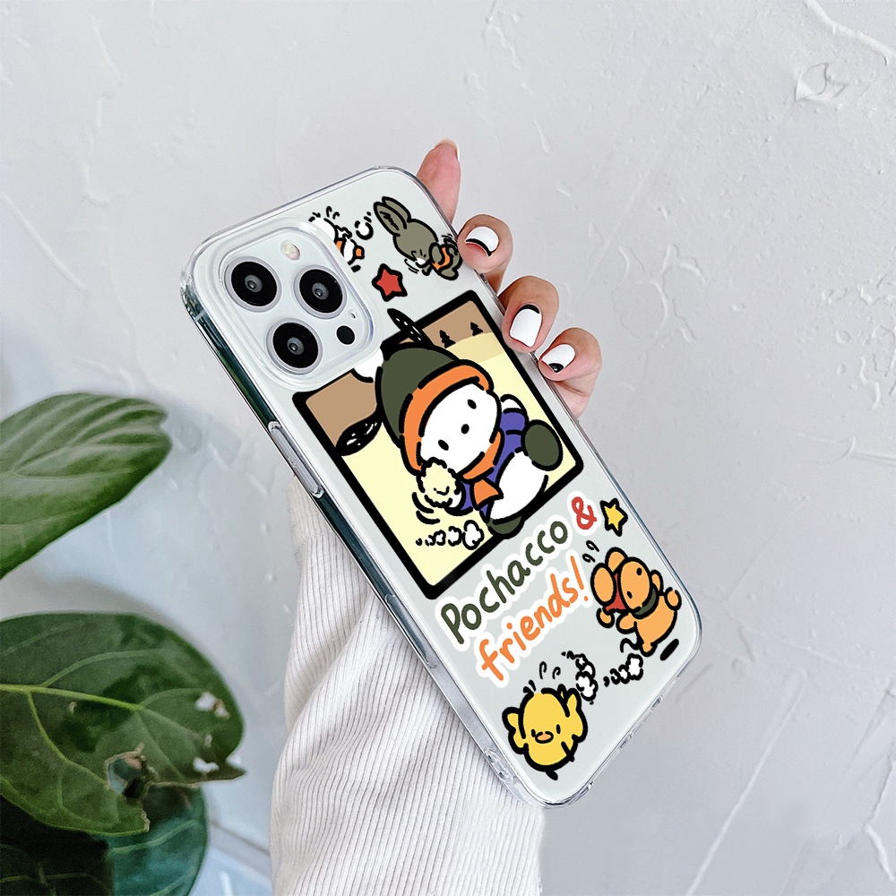 Ốp Điện Thoại Silicon Mềm Trong Suốt Hình Thỏ Hoạt Hình Cho IPhone 11 12 13 Pro Max Mini XS Max X Xr 4 5 6 7 8 S + SE 2020